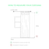On Sale - Extra Wide - Single Linen Curtain for S-fold or S-wave Track System - Off-White Colour - 260x220cm