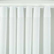 Wavefold linen curtain