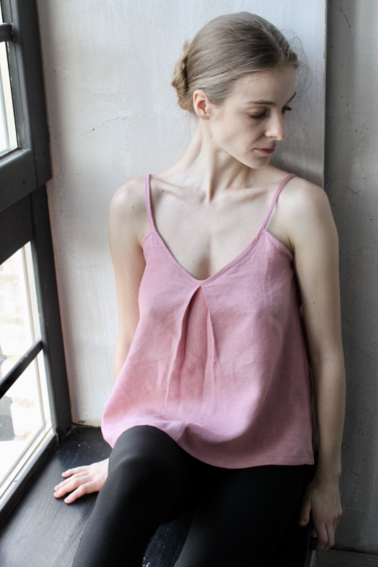 Linen Singlet Top