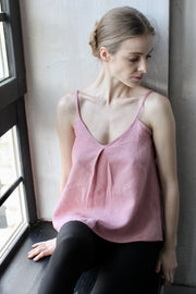 Linen Singlet Top