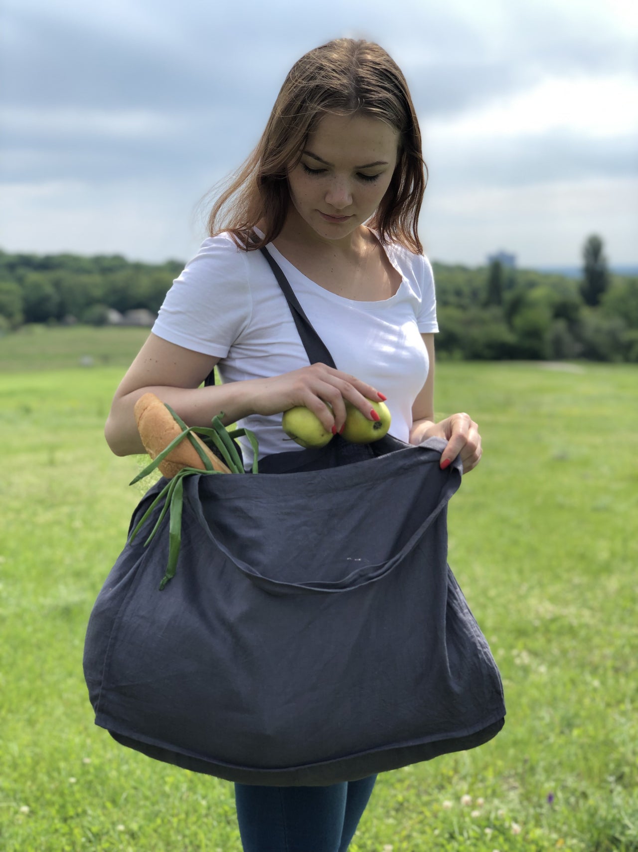 Linen Shopping Bag