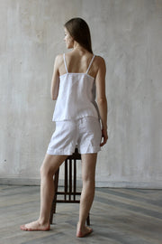 Linen Loungewear Top and Shorts