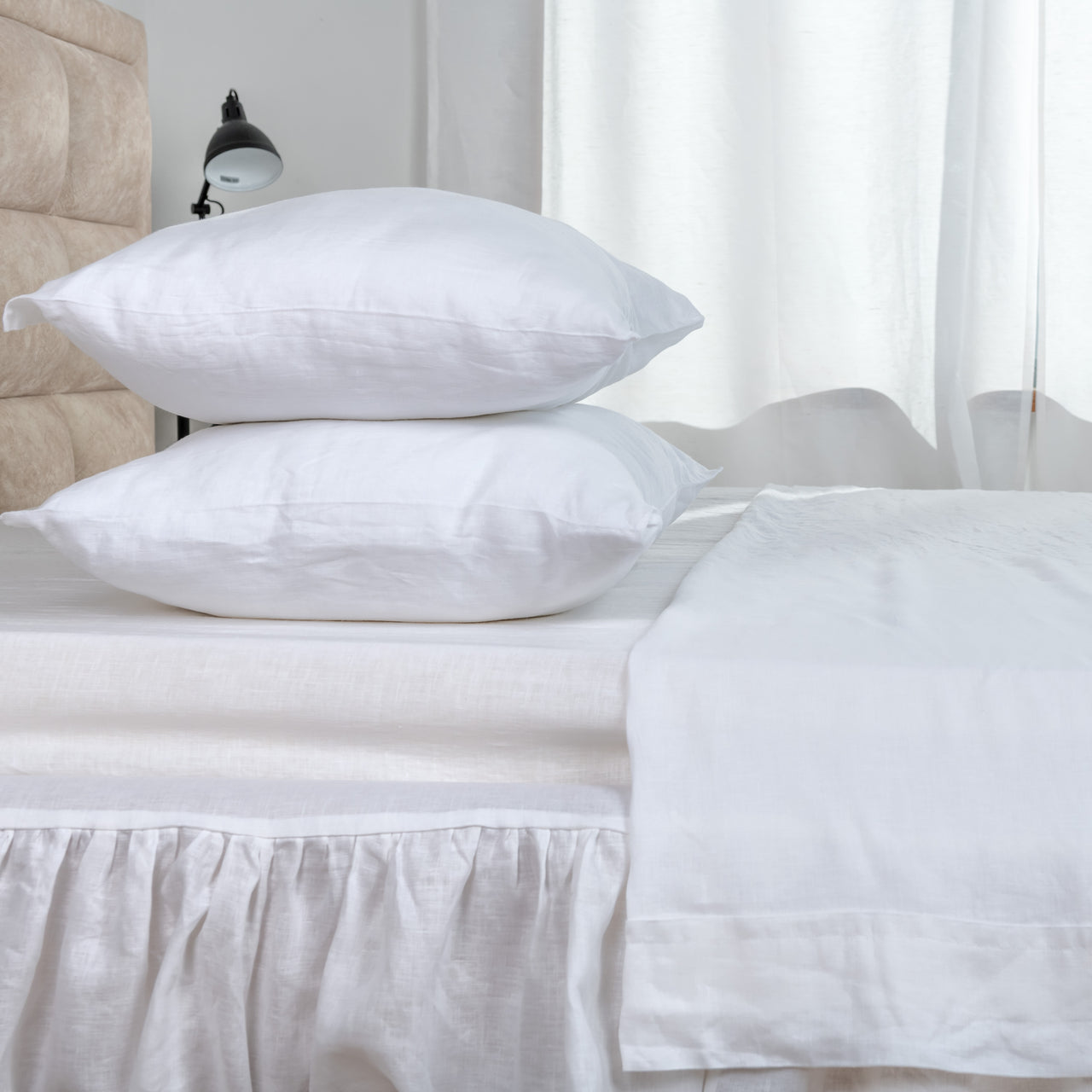 Linen Bed Sheet Set