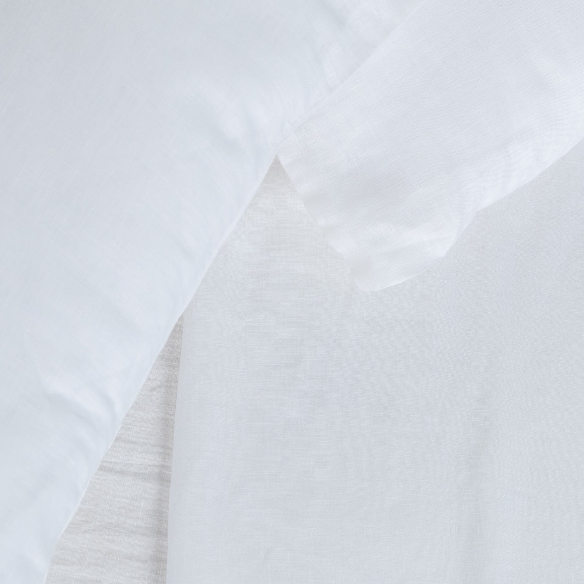 White Linen Quilt Cover Set