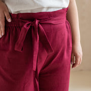 High-Waisted Linen Pants