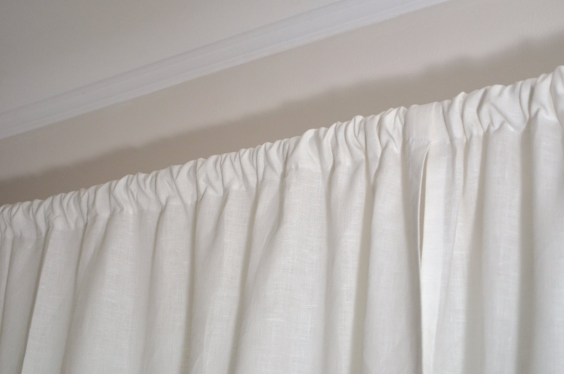 Linen Curtain Panel Pole Pocket 