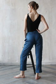 Linen High Waisted Pants