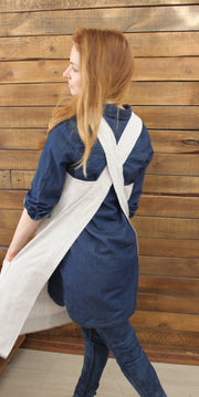 Linen No-tie Apron