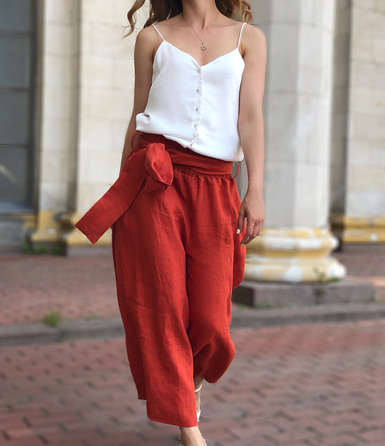 Linen Women Trousers 