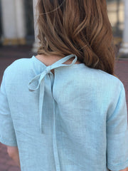 Linen Dress with Pockets