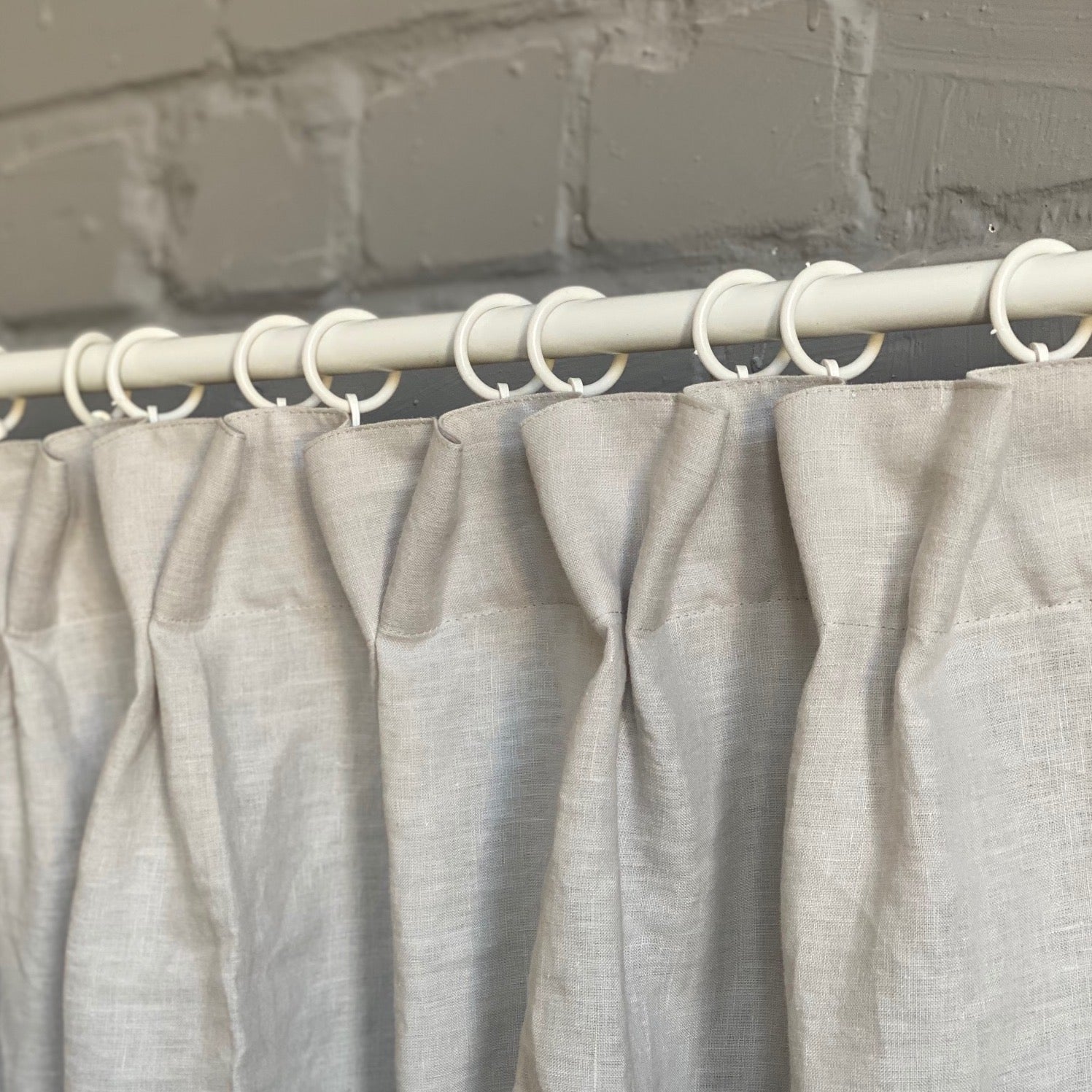 Dutch Pleat Linen Curtain