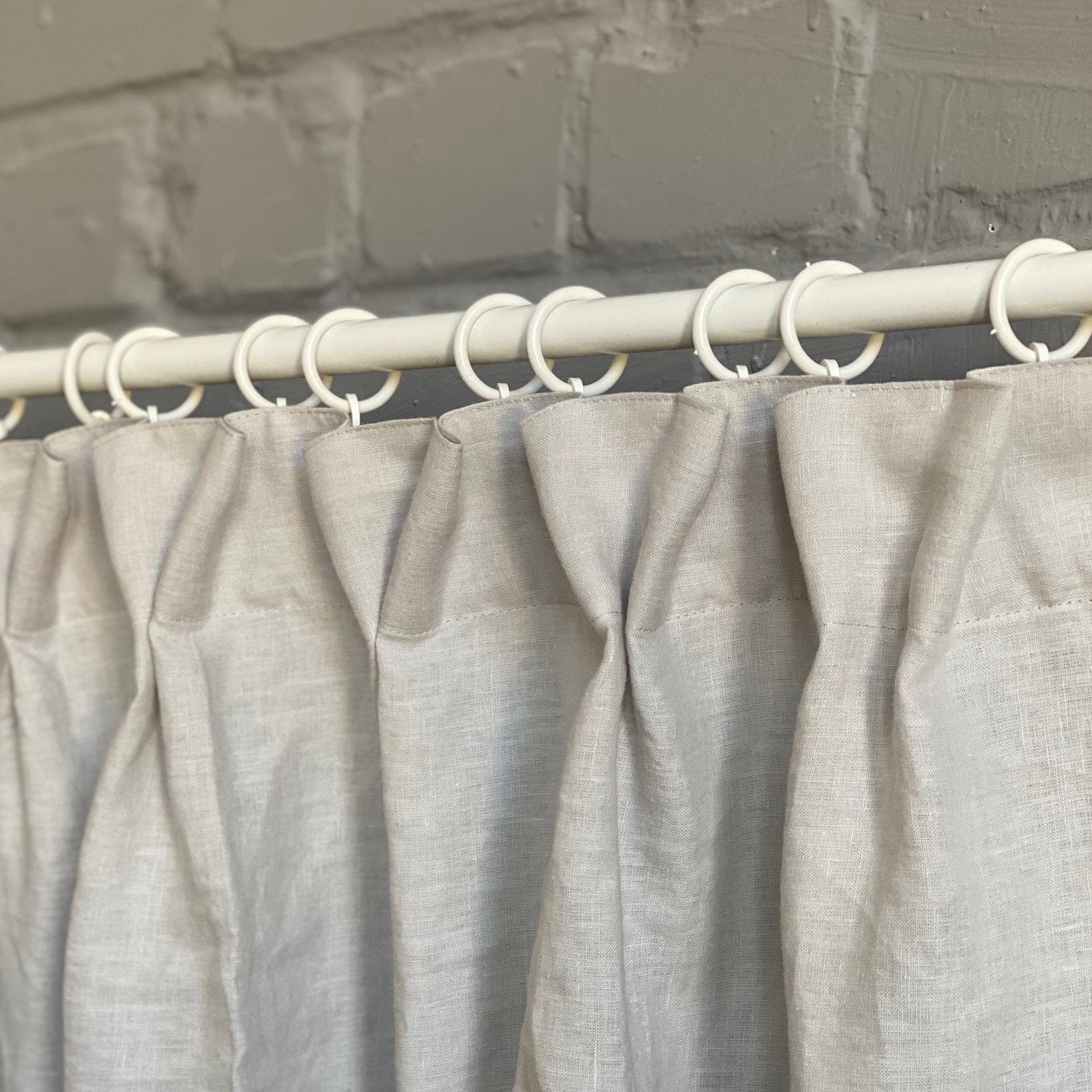 Dutch Pleat Linen Curtain