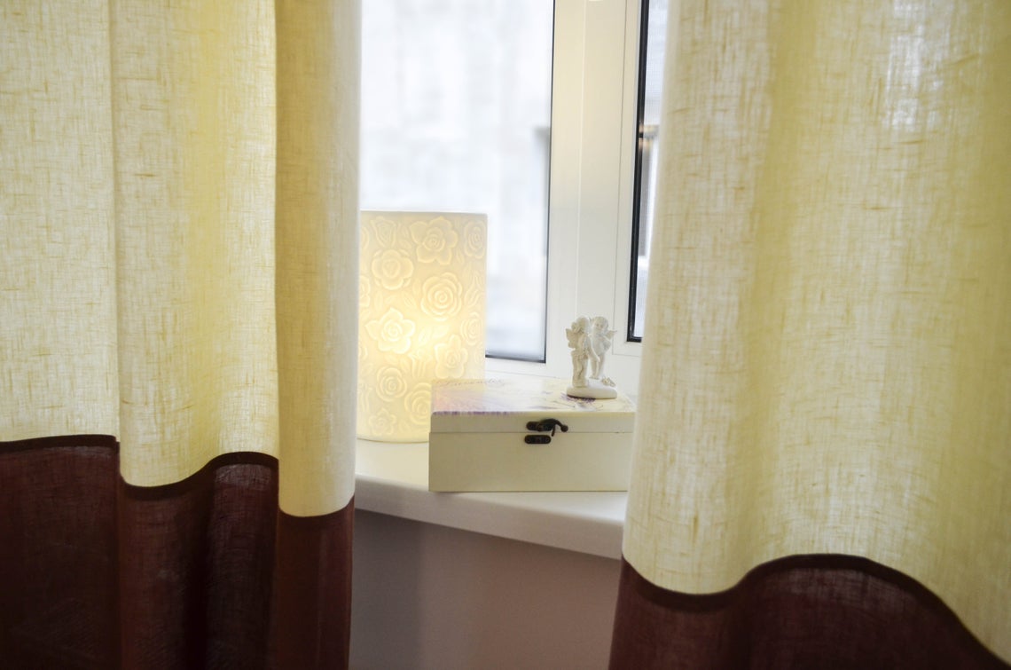 On Sale Easy Fit Box Pleated Valance - with Pleats on the Sides and Footboard - 100% Linen Base Cover - in Stone Grey or Off-White Colour