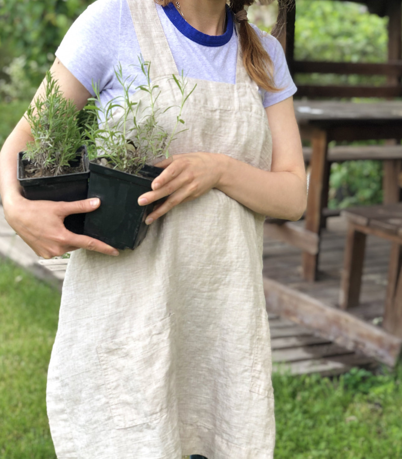 Linen Gardening Apron