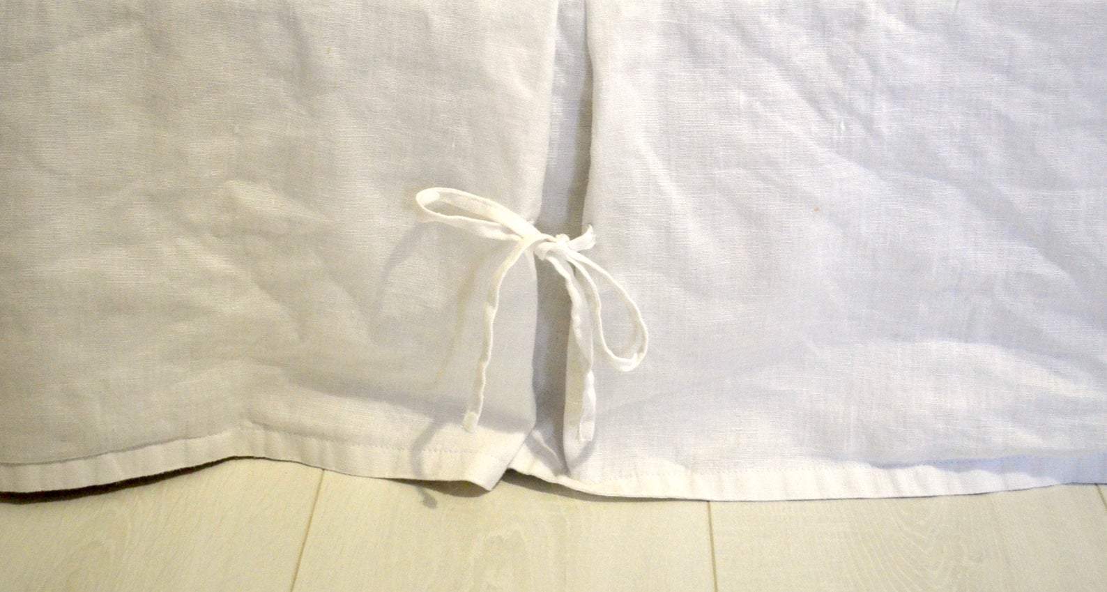 Linen Tailored Bed Valance