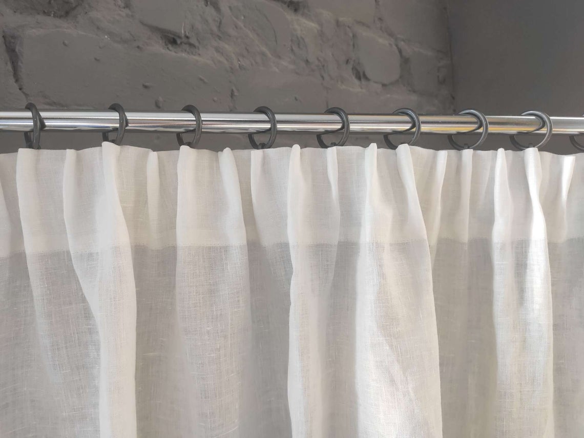 Pencil Pleat Linen Curtain